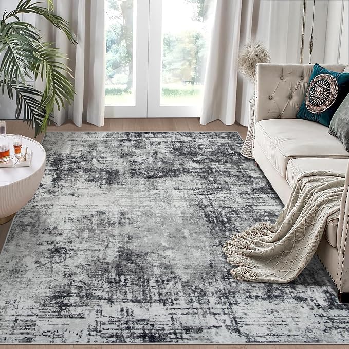 6x9 Area Rugs for Living Room Rug Washable: Modern Rug for Dining Room Bedroom by Aelenmu
