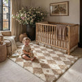 PureCozy Brown 4x6 Area Rug for Living Room Washable Non Slip Neutral Soft by PureCozy
