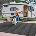 GENIMO Outdoor Rug for Patio Clearance, Lightweight Waterproof RV Camping Mat - Image 5