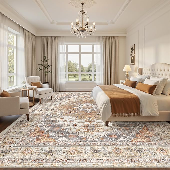 befbee 10x14 Area Rugs, Ultra-Thin Washable Rugs - Image 8