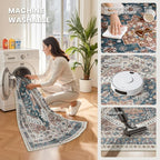 zesthome 10x14 Area Rugs, Stain Resistant Washable Rug, Ultra-Thin Rugs - Image 5