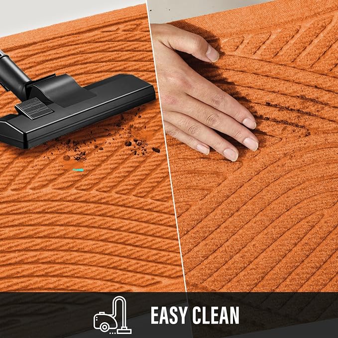 HIYARD Sturdy Front Door Mat, Absorbent Muddy Dirt Resist Welcome Door Mats - Image 7