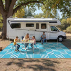 Garvee Waterproof Outdoor Rug 10x20, Checkered Foldable Plastic Straw Patio - Image 7