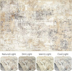 4x6 Rug Washable Area Rugs: Abstract Modern Soft Stain Resistant Indoor Floor - Image 9