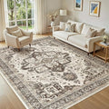 Washable 5x7 Area Rug for Living Room by JessibouAreaRug
