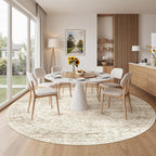 Round Rug 9ft, Washable Circle Rug - Image 4