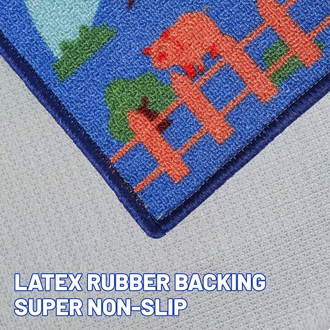 Kids Carpet Playmat Rug 59"x39.4", Car Rug - Image 5