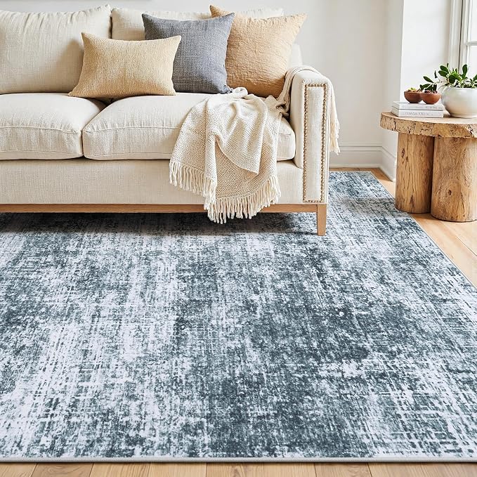 9x12 Area Rugs Washable Rug:Anti-Skid Abstract Modern Living Room Rug Soft Thin - Image 9