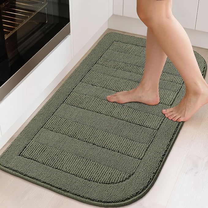 BEQHAUSE 24x40 Inch Kitchen Rug Mat Durable Kitchen Rugs Non-Slip Washable - Image 2