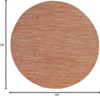 Nourison Home Nourison Essentials Rust 6' x Round Area Rug - Image 2