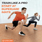 SUPERJARE 0.56'' Thick 12 Pcs 48 Sq Ft Rubber Top Exercise Equipment Mats - Image 3