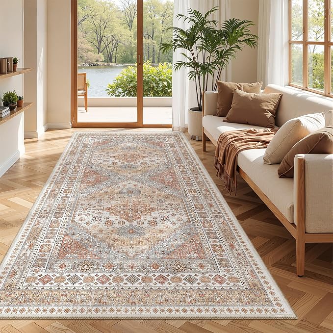 zesthome 4x8 Rug for Bedroom, Wide Runner Rug for Hallway, Non Slip Washable by Zesthome