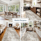 4x10 ft Extra Wide Hallway Rug – Non-Slip Washable Rubber-Backed Large Carpet - Image 4