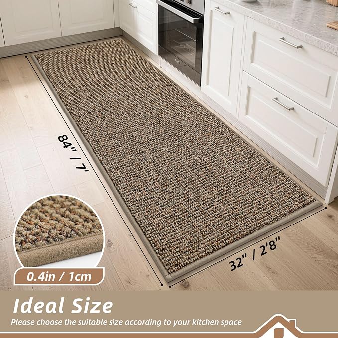 BEQHAUSE Kitchen Runner Rugs 32"x84", Non-Slip Kitchen Mats - Image 2