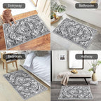 HEBE Washable Area Rug 2'x3', Non Slip Soft Distressed Bedroom & Living Room - Image 5