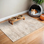 Washable Entryway 2x3 Area Rug: Small Abstract Kitchen Rugs - Image 2