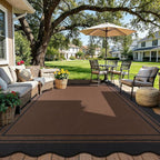 8x10 Scalloped Rug Easy Jute Washable Rug - Image 2