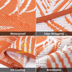 Pauwer Waterproof Outdoor Rug 8ft, Reversible Plastic Straw Patio Camping Rug - Image 3