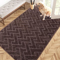 PURRUGS Easy Care Area Rug 4ft x 6ft, Non-Slip Machine Washable Entry Rug by PURRUGS
