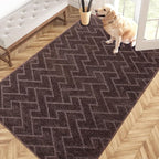 PURRUGS Easy Care Area Rug 4ft x 6ft, Non-Slip Machine Washable Entry Rug by PURRUGS