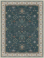 Hazo Haus Dark Green Vintage Living Room Rug 9x12 - Image 3