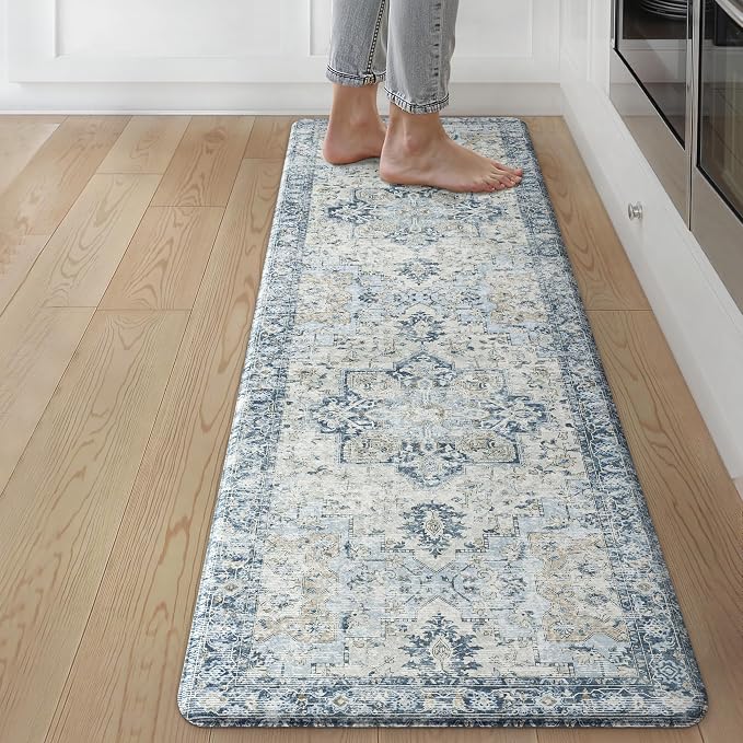 GENIMO Kitchen Mats for Floor, Washable Anti Fatigue Mat for Cushioned by GENIMO