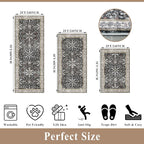 3-Piece Washable Kitchen Rug Set of 3 - Image 2