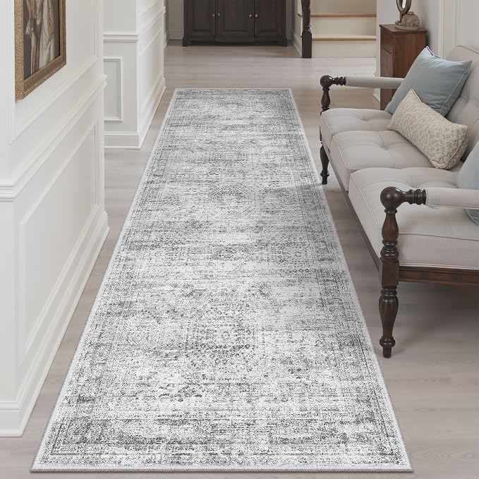 Soalmost Runner Rug 3x8 Washable Non-Slip Hallway Runner Rugs - Image 3