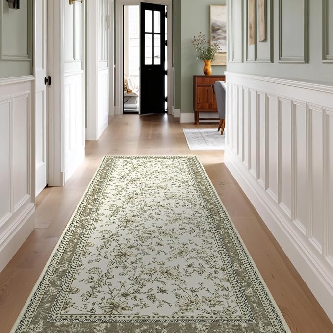 Beige Tan Neutral Boho Washable 3x8 Extra Long Hallway Runner Rug, Extra Large - Image 6