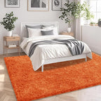 9x12 Orange Area Rugs for Living Room, Large Fluffy Shag Rug for Bedroom Nursery - Image 4
