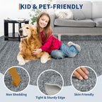 GarveeHome Scalloped Area Rug 4x6 Washable Rug Modern Floor Cover Soft Low Pile - Image 5