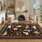 DUKINO 4x6 Area Rug, Non Slip Washable Rug - Image 3