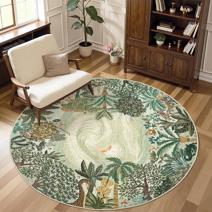 GarveeHome Round Area Rugs 5ft for Bedroom - Image 7