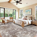 12x15 Area Rug Living Room Washable – Extra Large Modern Neutral Abstract Soft - Image 3
