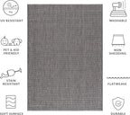 SAFAVIEH Courtyard Collection 5'3" x 7'7" Black/Beige CY8521 Indoor/ Outside - Image 10