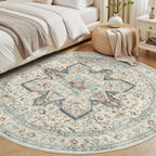 Tortania 5' Round Area Rug Living Room Rugs - Image 3