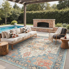 GENIMO Outdoor & Indoor Area Rug 8'x10', Waterproof, Non-Shedding, Easy Cleaning by GENIMO