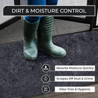 Large Door Mat 3' x 5' Grey, Heavy Duty Commercial Floor Mat, Industrial Floor - Image 4