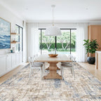 12x15 Area Rug for Living Room – Large Modern Neutral Abstract Thin Washable - Image 4