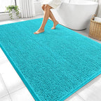 OLANLY Large Bathroom Rugs 70x46, Extra Soft Absorbent Chenille Bath Rugs by OLANLY