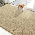 OLANLY Dog Door Mat for Muddy Paws 48x30, Absorbs Moisture and Dirt, Absorbent by OLANLY