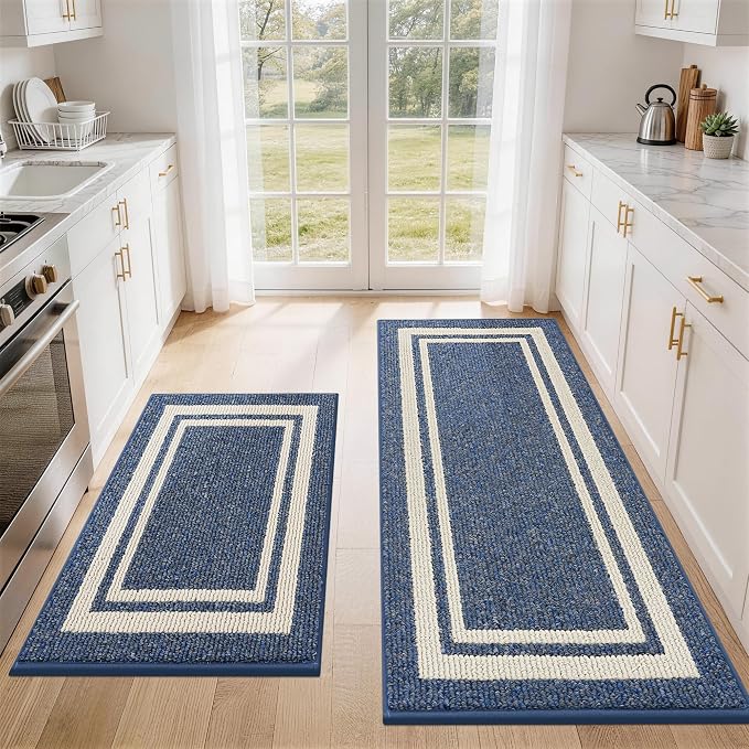 COSY HOMEER Kitchen Rugs Non-Slip 24x35/24x60 Inch Thick Polypropylene Standing by COSYHOMEER