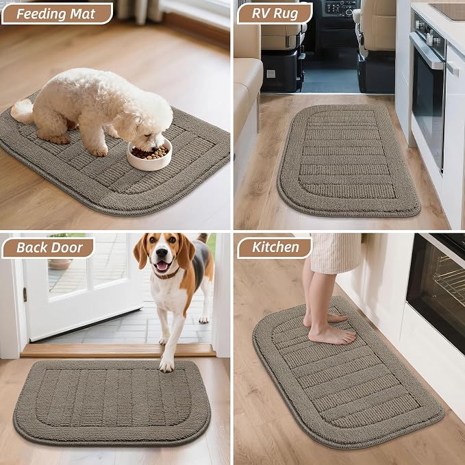 BEQHAUSE 30x18 Inch Kitchen Rug Mat Durable Kitchen Rugs Non-Slip Washable - Image 8