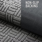 OLANLY Front Door Mat Outside Entrance 59x23, Heavy Duty Sturdy Natural Rubber - Image 4