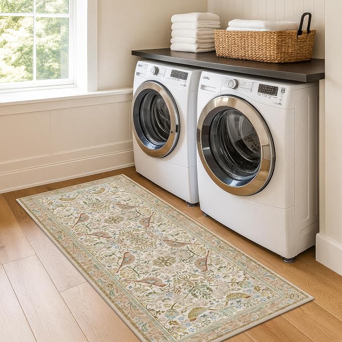 Hazo Haus Boho Bathroom Runner Rug 2x5 by HazoHaus
