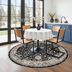 6ft Round Kitchen Rug Washable by BYYVOORugsforYourHome