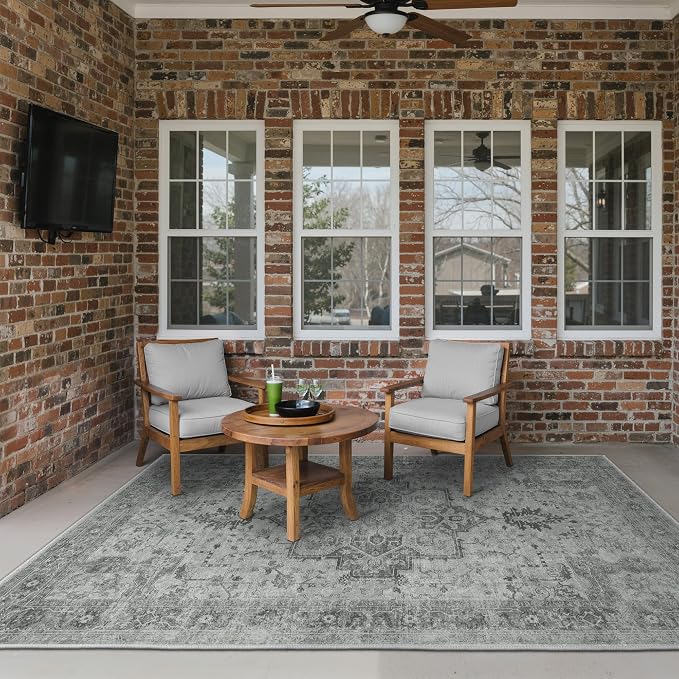GENIMO Outdoor & Indoor Area Rug 5'x8', Waterproof, Non-Shedding, Easy Cleaning - Image 3