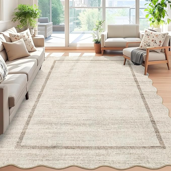 GarveeHome Scalloped 3x5 Washable Rug - Image 2