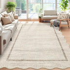 GarveeHome Scalloped 3x5 Washable Rug - Image 2