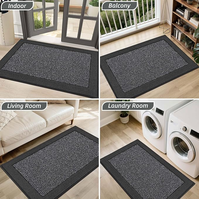 BEQHAUSE Indoor Door Mat 20" x 32", Dirt Trapper Door Mats Non-Slip Entryway - Image 8